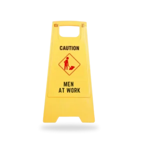 Men At Work Sign Board - Two-Sided Folding  Sign Board
