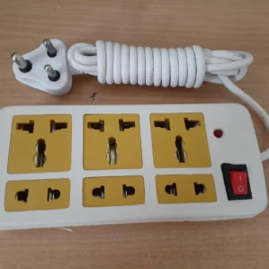 Power Extension Board 2 meter cable total 6-Power Socket